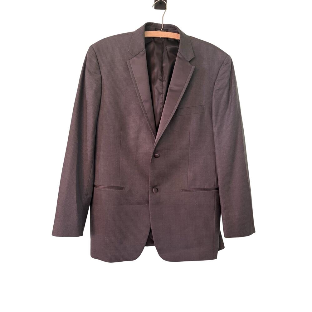 Perry Ellis Evening Super 100s Grey 42L 2 Button Dinner Coat